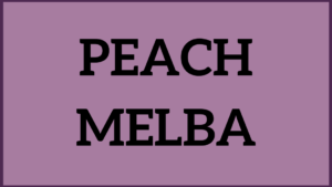 Peach Melba Ice Cream