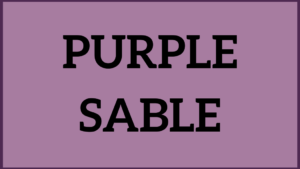 Purple Sable Ice Cream